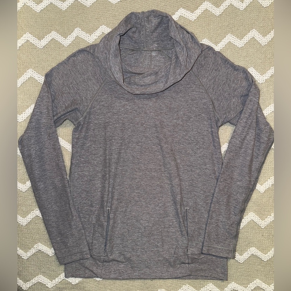 Lululemon Make A Move Long Sleeve Heathered Battleship Size 4-6